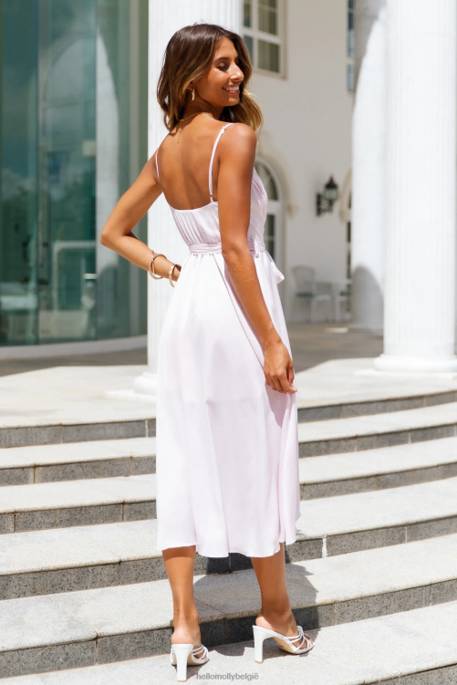 kleding Hello Molly Fuel to my fire midi-jurk licht lila XR2L7553