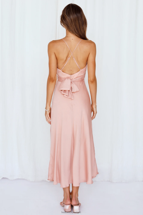 kleding Hello Molly Jane midi-jurk perzik XR2L7295