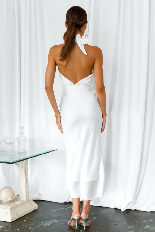 kleding Hello Molly Nobodys love maxi-jurk wit XR2L7491