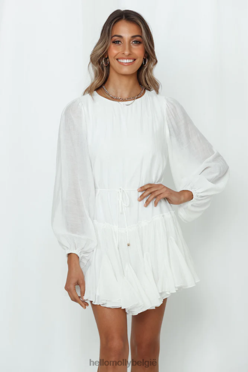 kleding Hello Molly Once in a blue moon jurkje wit XR2L7303