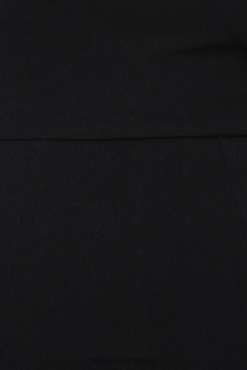 kleding Hello Molly Outta Cash midi-jurk zwart XR2L7171