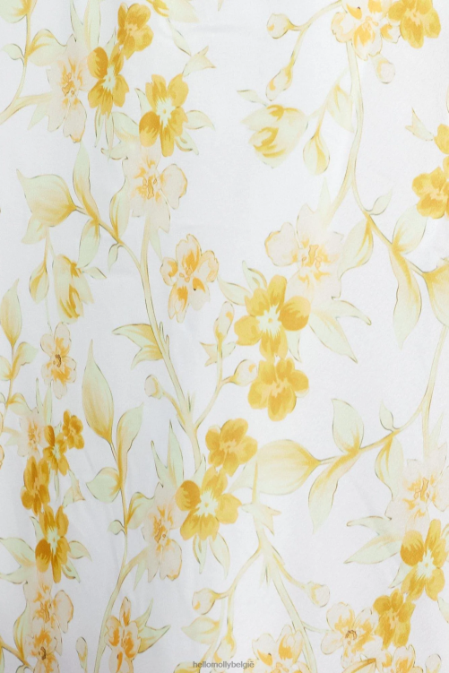 kleding Hello Molly Sunrise in Paradise midi-jurk geel XR2L7582