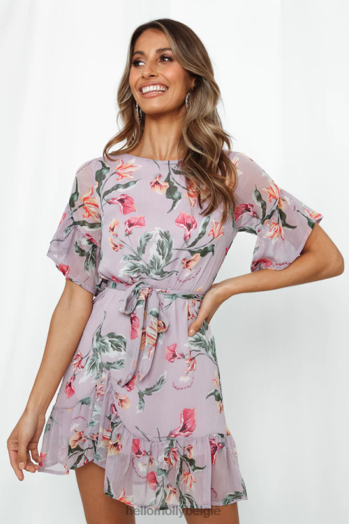kleding Hello Molly bijna daar jurk paars XR2L7633