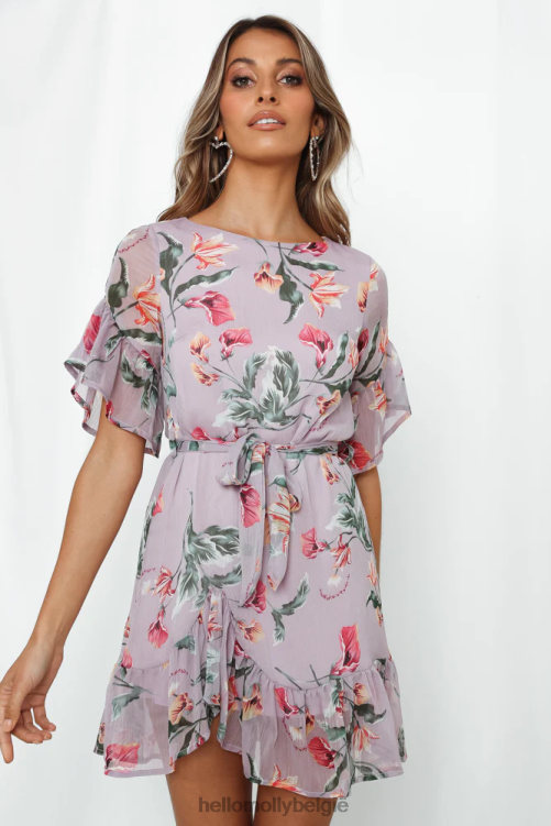 kleding Hello Molly bijna daar jurk paars XR2L7633