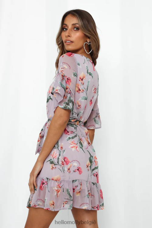 kleding Hello Molly bijna daar jurk paars XR2L7633