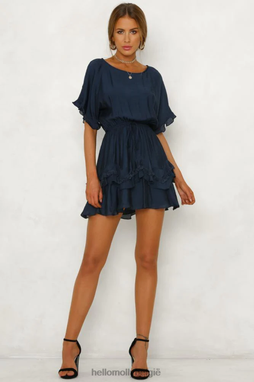 kleding Hello Molly deze keer jurk marineblauw XR2L7721