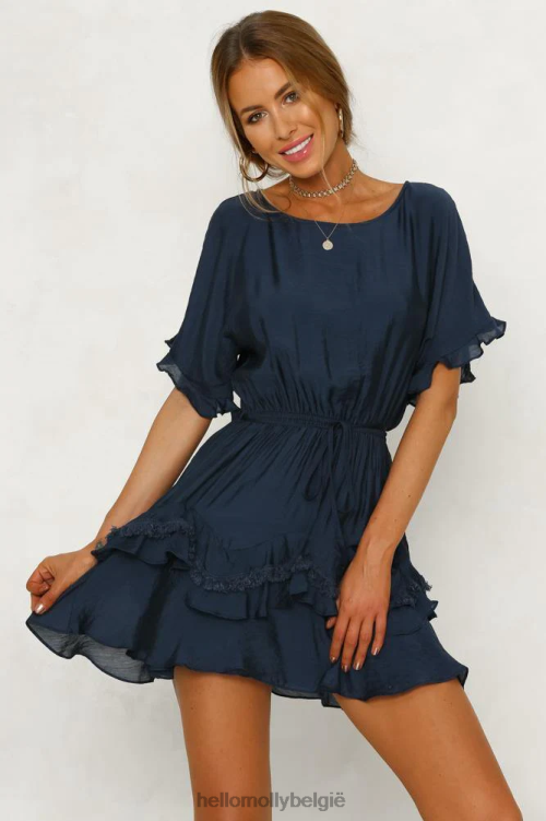 kleding Hello Molly deze keer jurk marineblauw XR2L7721