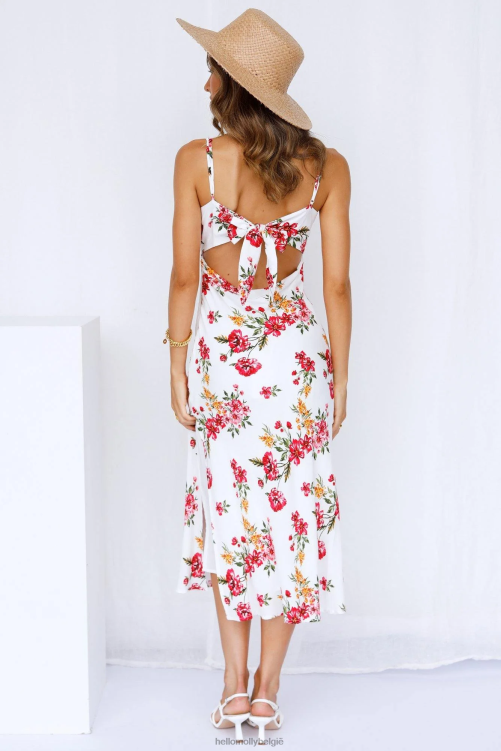 kleding Hello Molly durf er midi-jurk wit uit te zien XR2L7602