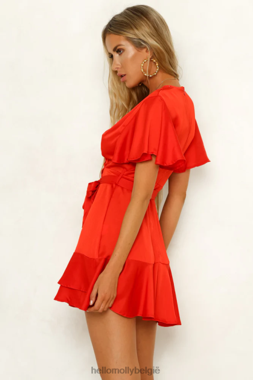 kleding Hello Molly dus gisteren jurk rood XR2L7465