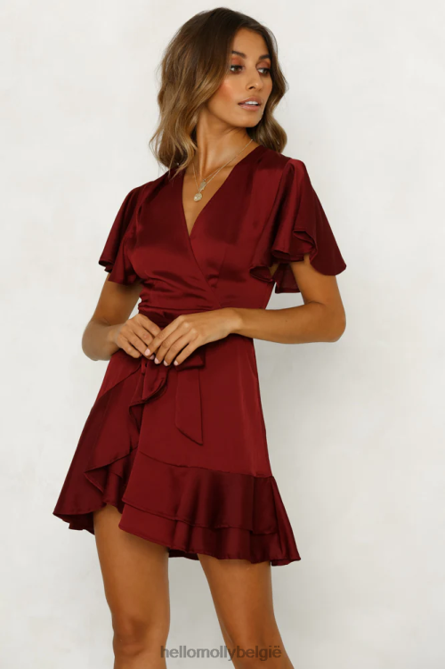 kleding Hello Molly dus gisteren jurk wijn XR2L7389
