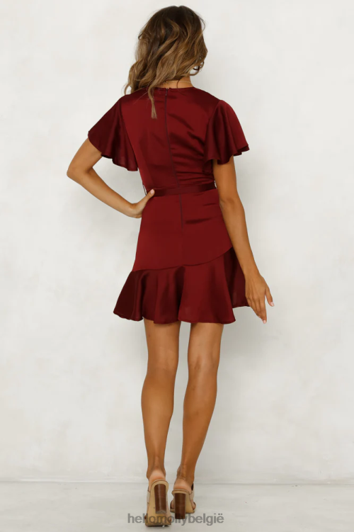 kleding Hello Molly dus gisteren jurk wijn XR2L7389