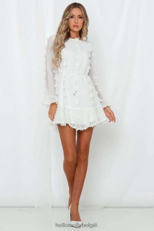 kleding Hello Molly eindelijk thuisjurk wit XR2L7646