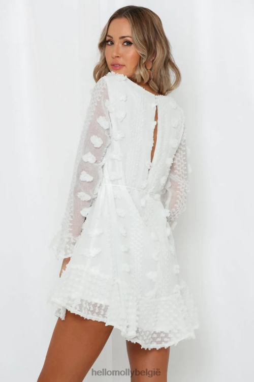 kleding Hello Molly eindelijk thuisjurk wit XR2L7646