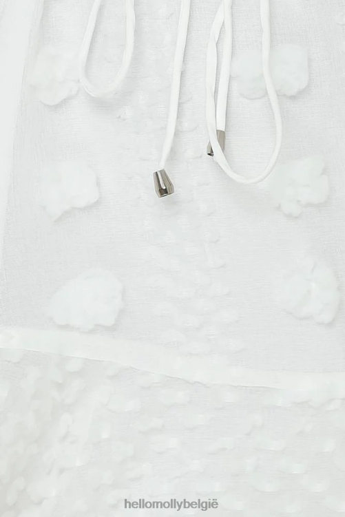 kleding Hello Molly eindelijk thuisjurk wit XR2L7646