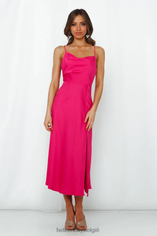 kleding Hello Molly familiegeheime maxi-jurk roze XR2L7354
