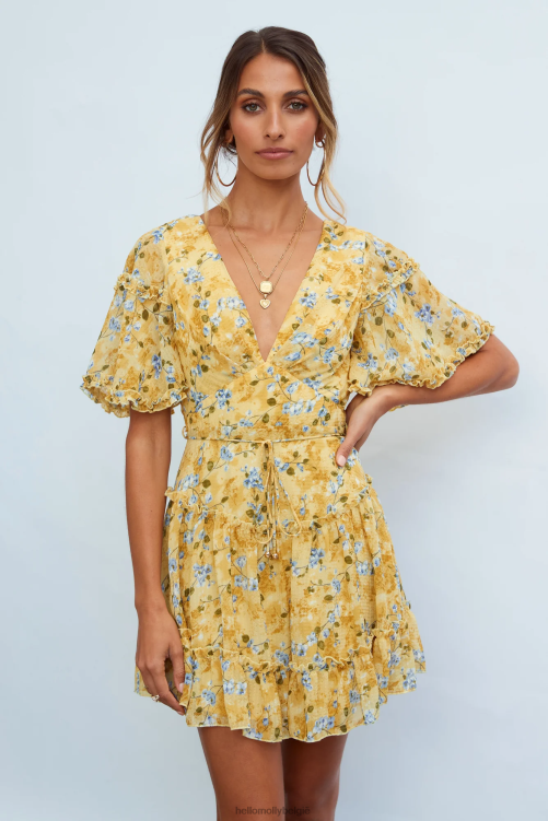 kleding Hello Molly feeënmoederjurk geel XR2L7560