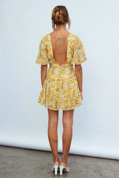 kleding Hello Molly feeënmoederjurk geel XR2L7560