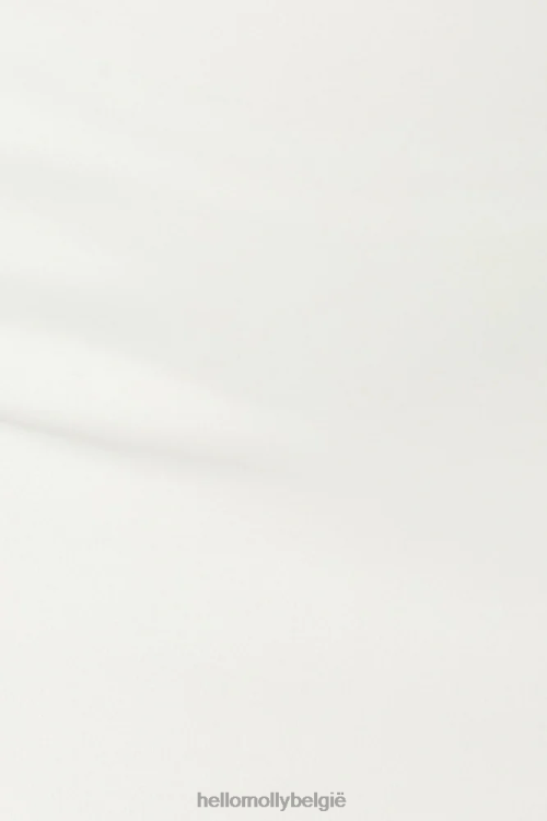 kleding Hello Molly fluwelen rozenjurk wit XR2L7197