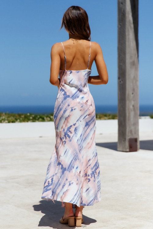 kleding Hello Molly fulltime glam midi-meisjesjurk blauw XR2L7100