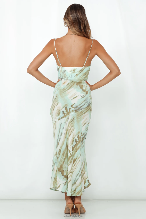 kleding Hello Molly fulltime glam midi-meisjesjurk mintgroen XR2L7144