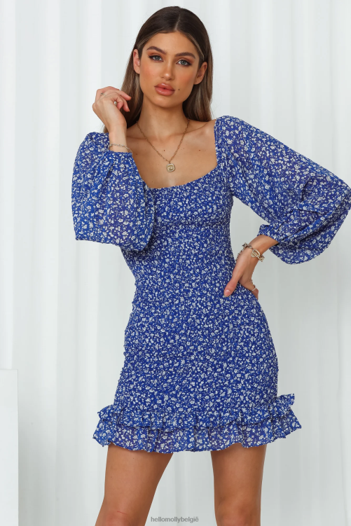 kleding Hello Molly gewoon een nummerjurk blauw XR2L7580