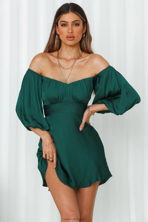 kleding Hello Molly het lot vond ons bosgroen kleden XR2L7406