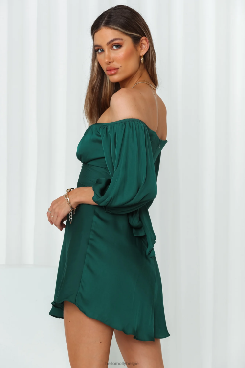 kleding Hello Molly het lot vond ons bosgroen kleden XR2L7406