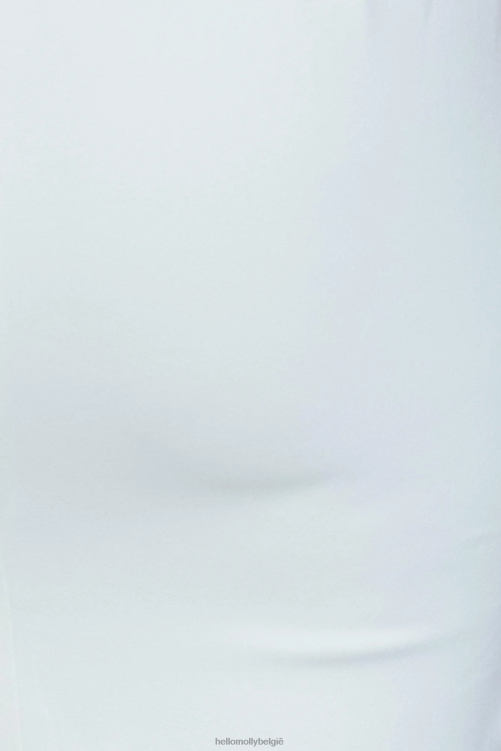 kleding Hello Molly home late midi-jurk wit XR2L7600