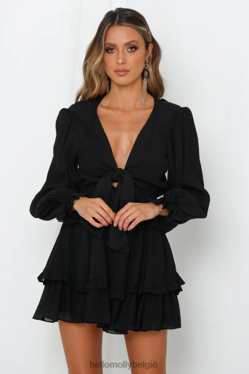 kleding Hello Molly iemand verloren, jurk zwart XR2L7224