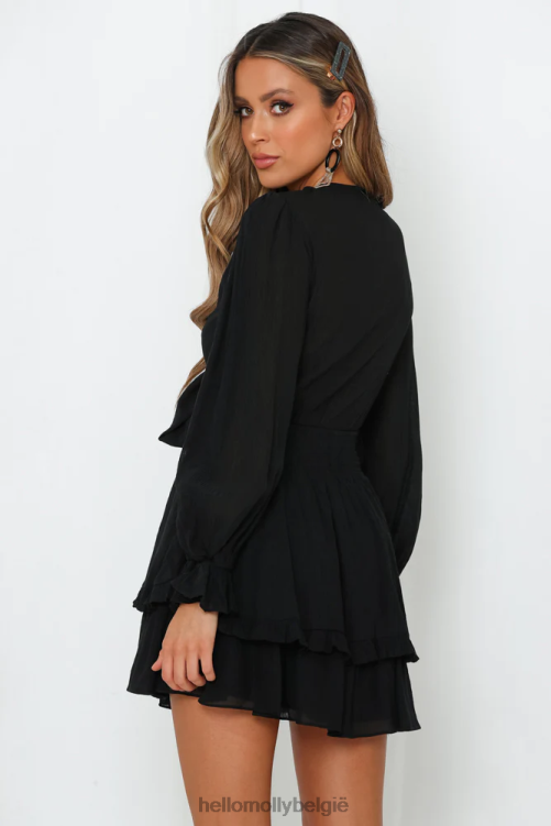 kleding Hello Molly iemand verloren, jurk zwart XR2L7224
