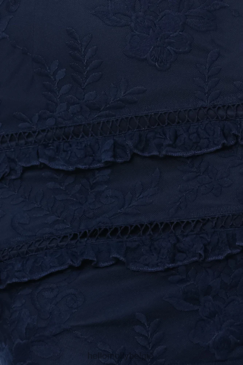 kleding Hello Molly in stukken gevallen jurk marine XR2L7726