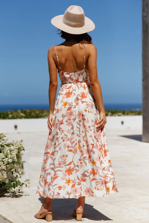 kleding Hello Molly lady like you midi-jurk beige XR2L7425