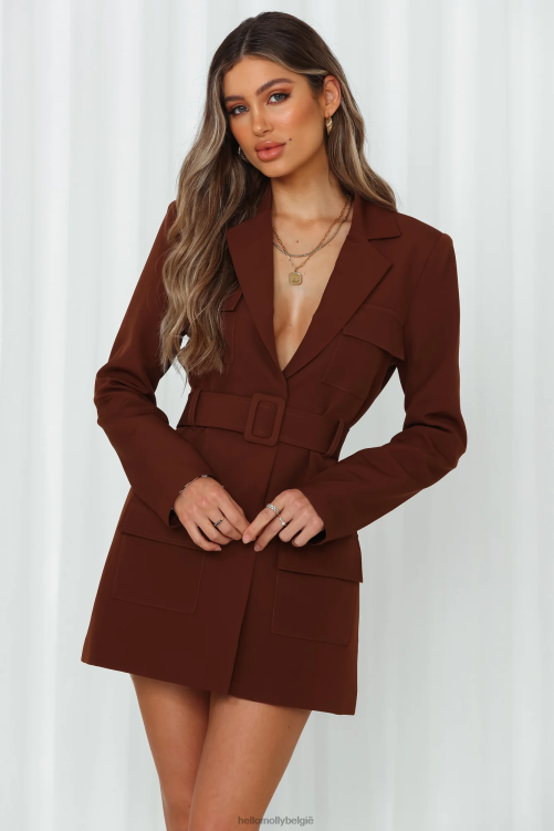 kleding Hello Molly leeuwin steinway mini-jurkje bruin XR2L7430