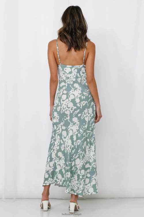 kleding Hello Molly midi-jurk voor bruidsfeest salie XR2L7523