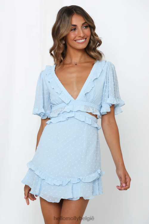 kleding Hello Molly ms powerhouse jurkje babyblauw XR2L7027