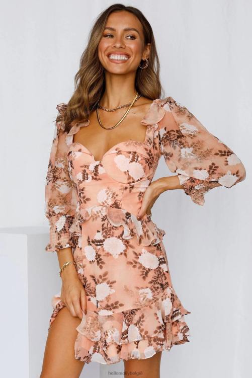 kleding Hello Molly mysteriezoekerjurk roos XR2L7679