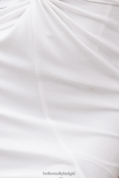 kleding Hello Molly nachtglans midi-jurk wit XR2L7367