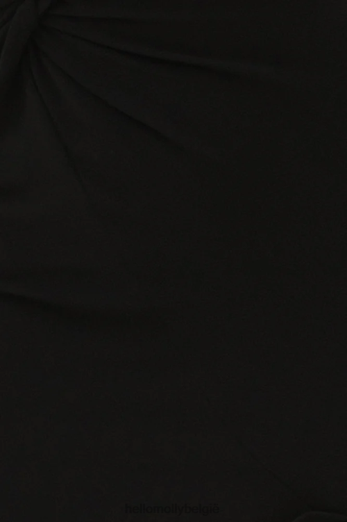 kleding Hello Molly nachtglans midi-jurk zwart XR2L7055