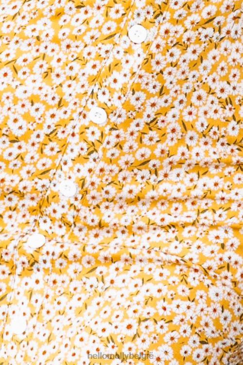 kleding Hello Molly passiona jurkje mosterd XR2L7535