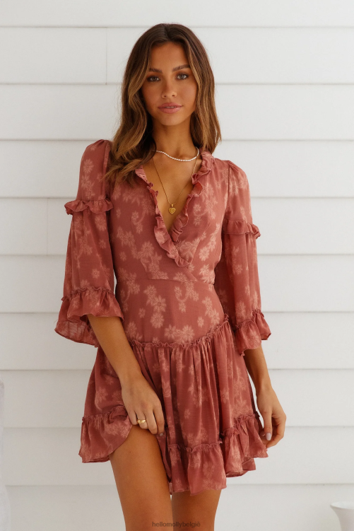 kleding Hello Molly prachtig meisjesjurkje roos XR2L7441