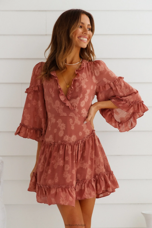 kleding Hello Molly prachtig meisjesjurkje roos XR2L7441