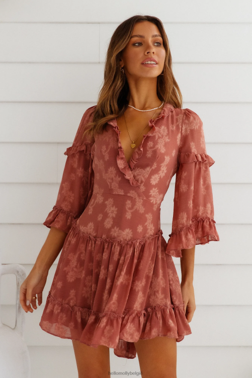 kleding Hello Molly prachtig meisjesjurkje roos XR2L7441