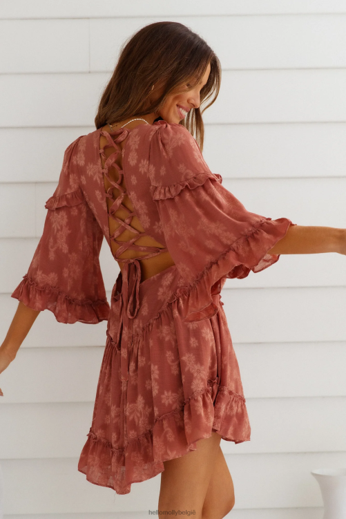 kleding Hello Molly prachtig meisjesjurkje roos XR2L7441