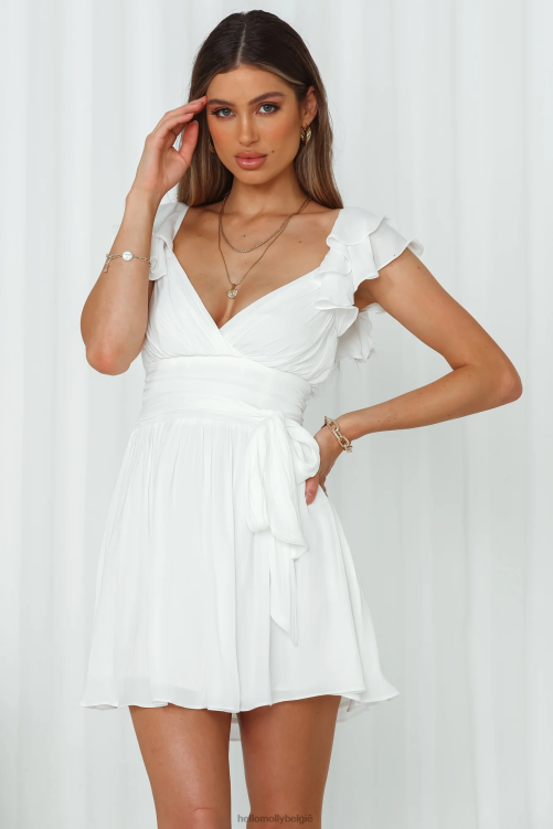 kleding Hello Molly rad van fortuin jurkje wit XR2L7335