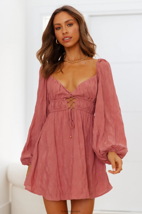 kleding Hello Molly reis begint nu jurk rose XR2L7462