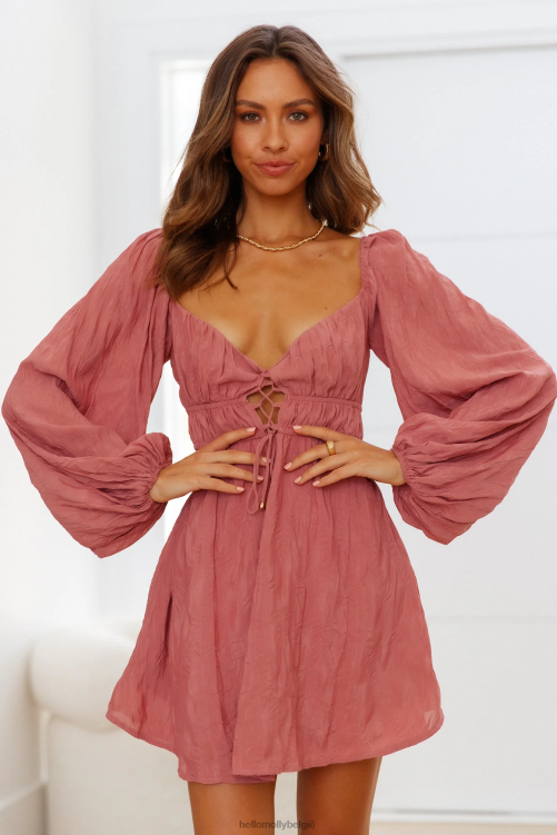 kleding Hello Molly reis begint nu jurk rose XR2L7462