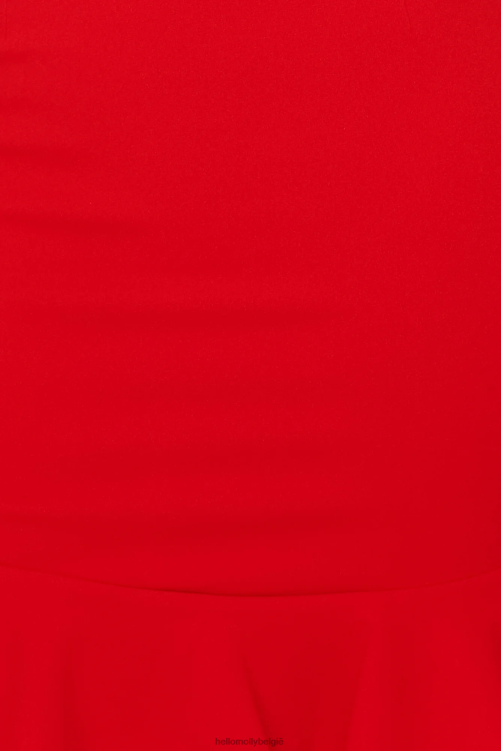 kleding Hello Molly salsa avondjurk rood XR2L7440