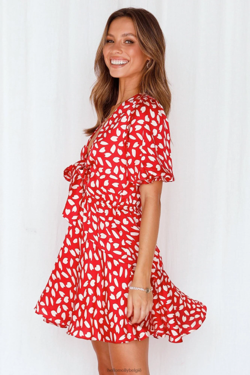 kleding Hello Molly sierlijke dromen jurk rood XR2L7584