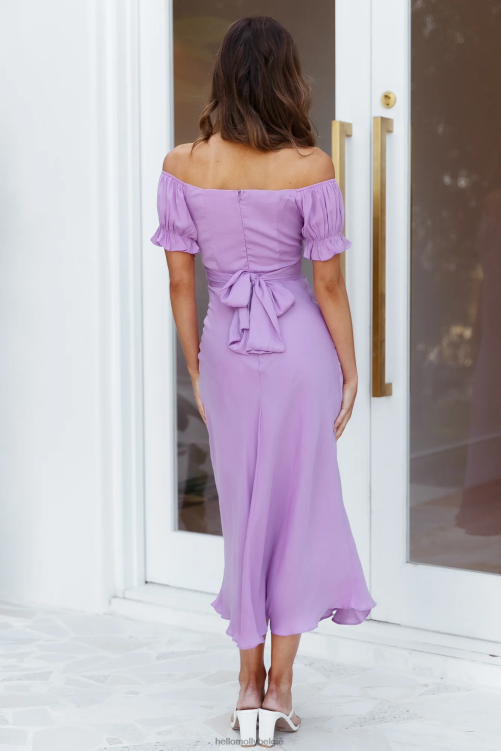 kleding Hello Molly sky kinder maxi-jurk lila XR2L7215