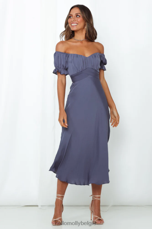 kleding Hello Molly sky kinder maxi-jurk nachtblauw XR2L7130